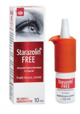 Starazolin Free 0,5 mg/l, krople do oczu, 10 ml