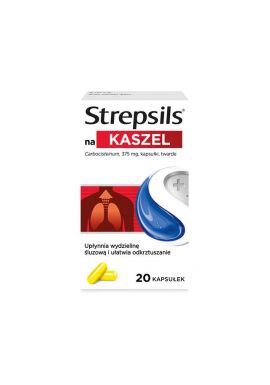 Strepsils na kaszel kaps.twarde 0,375g 20kaps