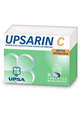 Upsarin C 330 mg + 200 mg, 20 tabletek musujących